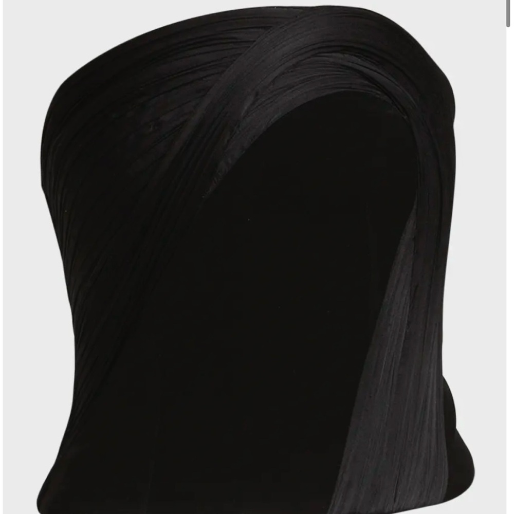 Gaurav Gupta Elegant Black Strapless Top